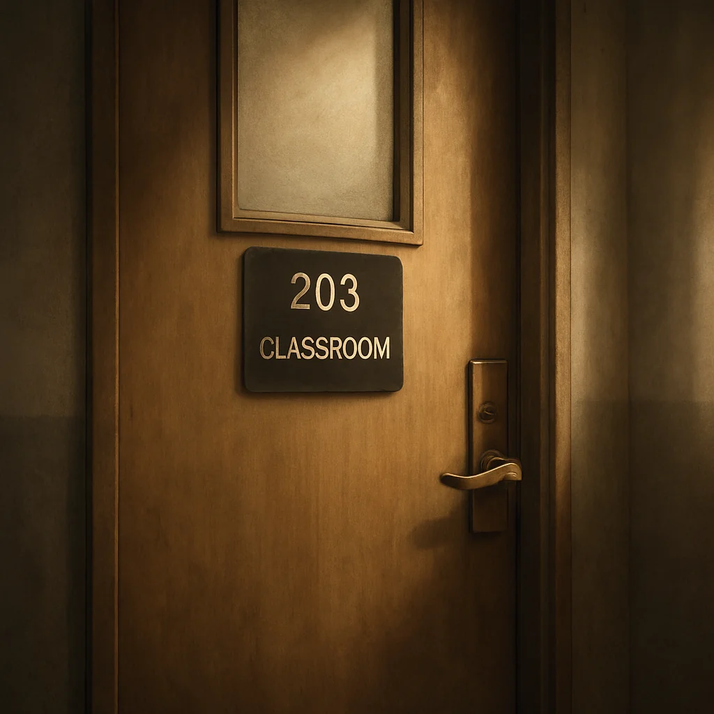 saving her broke me classroom door