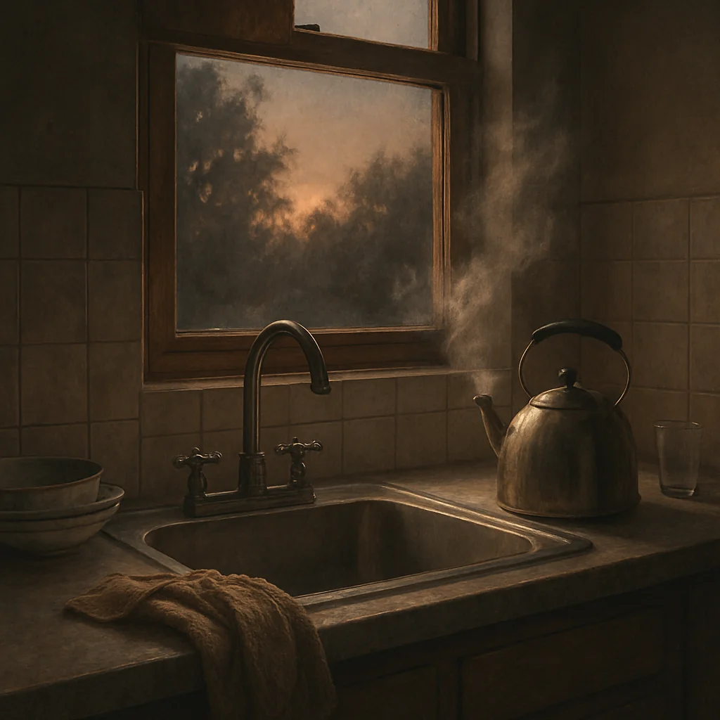 saving her broke me a kettle on the counter