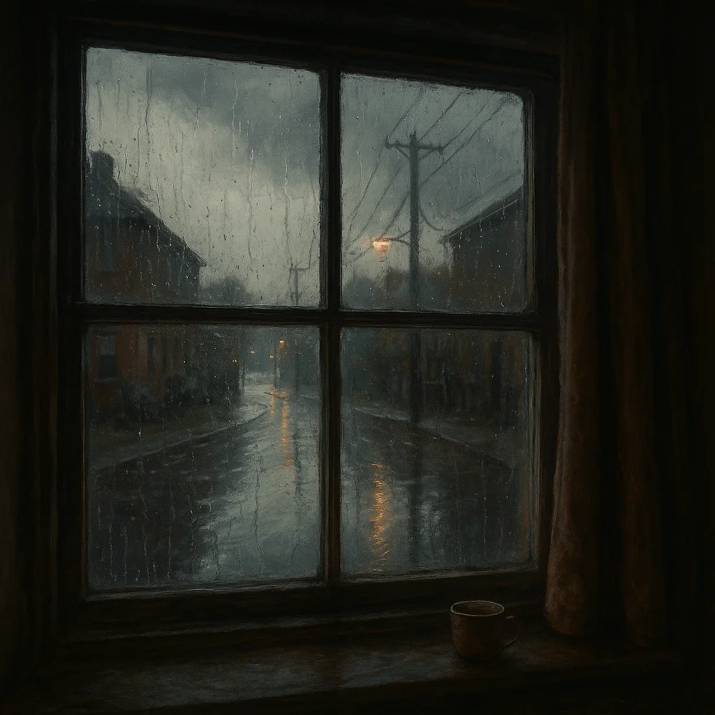 Saving Her Broke Me storm outside the window