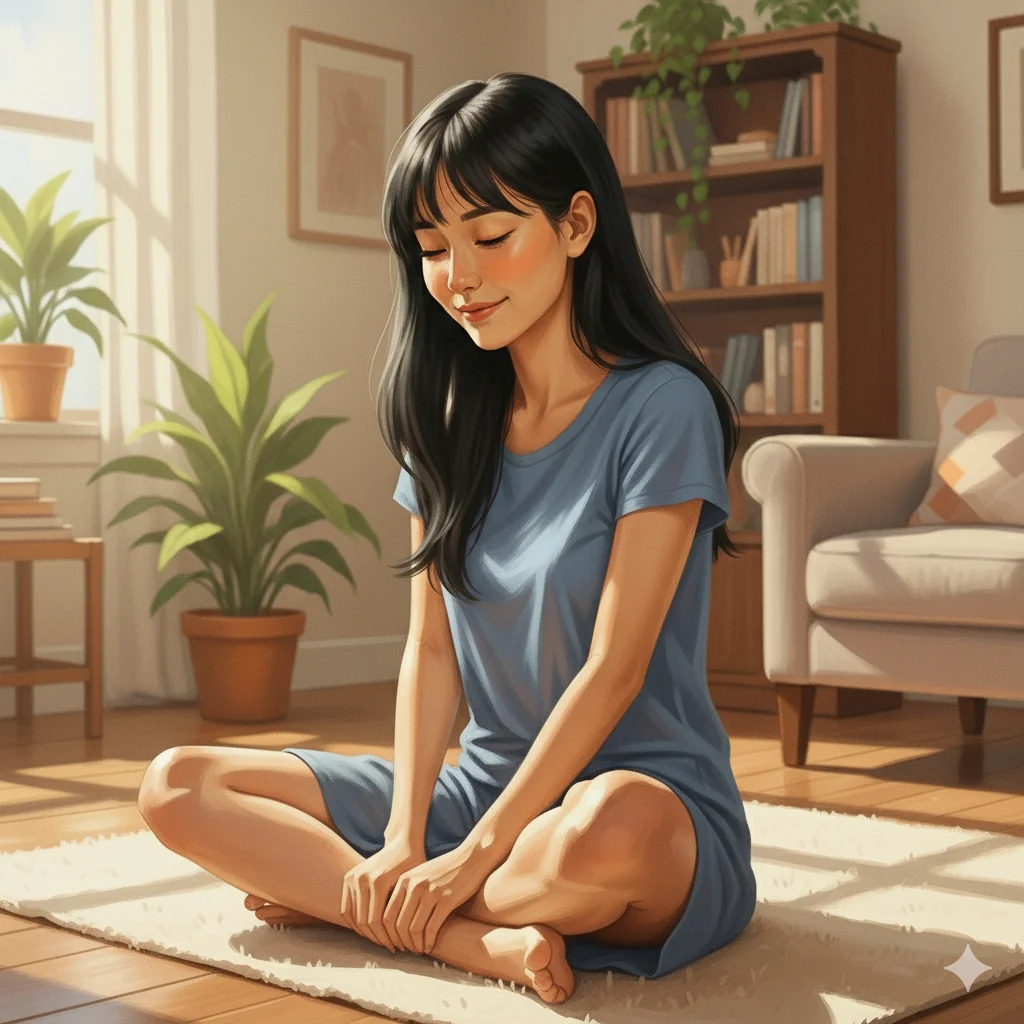 Saving Her Broke Me liana sits onthe floor