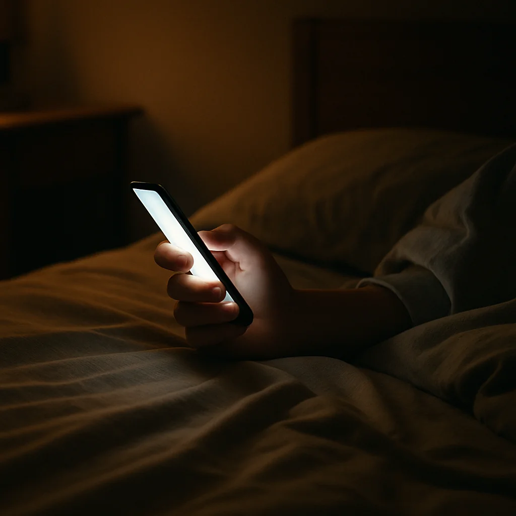 saving her broke me holding the phone in the dark 拯救她的代價,是我自己